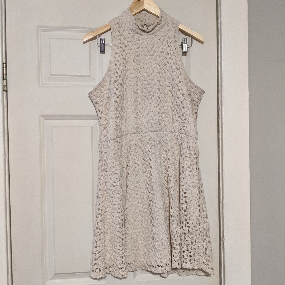 Off white lacy summer dress